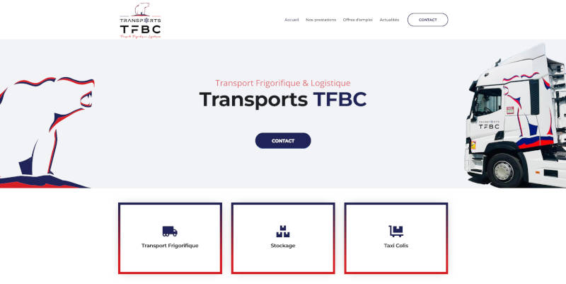 Le site Transports TFBC